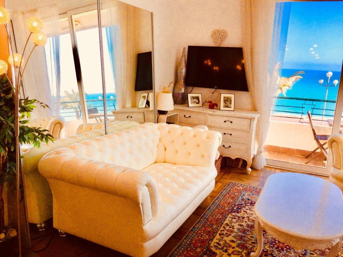 Endless Stunning Mediterranean Sea Views Promenade Des Anglais Nice Bagian luar foto