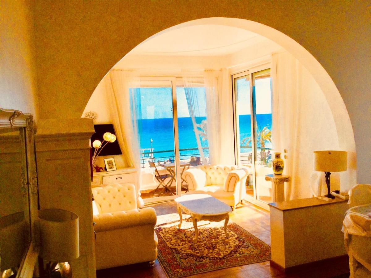 Endless Stunning Mediterranean Sea Views Promenade Des Anglais Nice Bagian luar foto