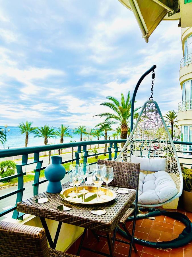 Endless Stunning Mediterranean Sea Views Promenade Des Anglais Nice Bagian luar foto