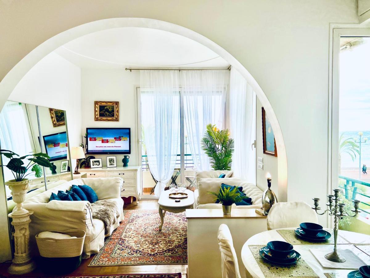Endless Stunning Mediterranean Sea Views Promenade Des Anglais Nice Bagian luar foto