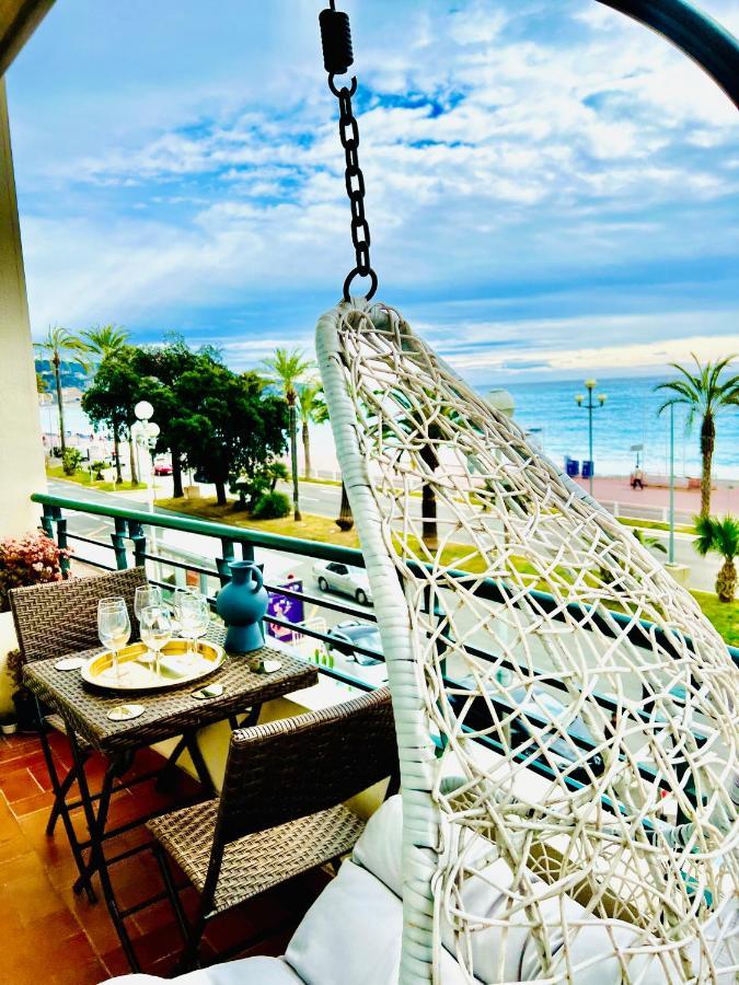 Endless Stunning Mediterranean Sea Views Promenade Des Anglais Nice Bagian luar foto