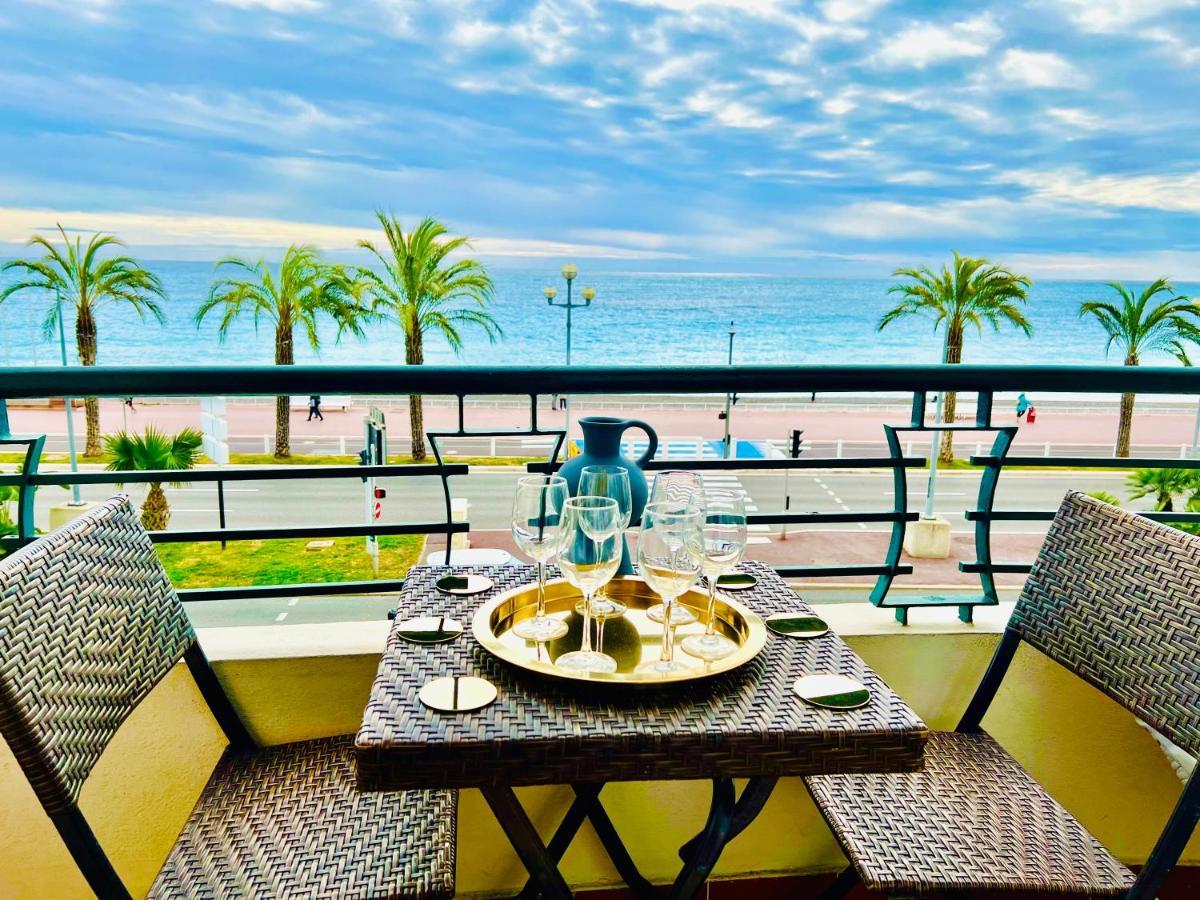 Endless Stunning Mediterranean Sea Views Promenade Des Anglais Nice Bagian luar foto