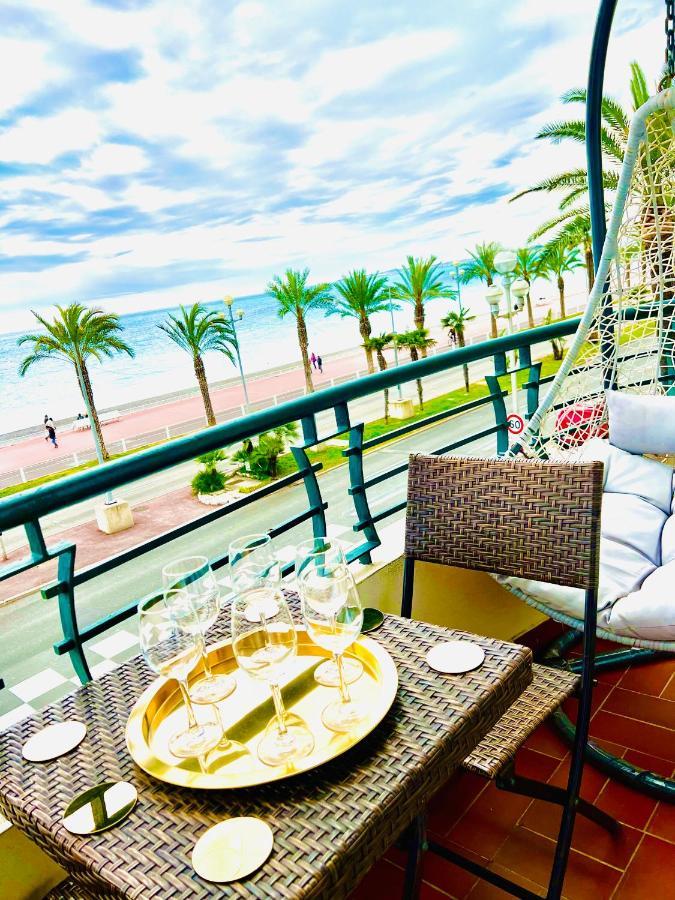Endless Stunning Mediterranean Sea Views Promenade Des Anglais Nice Bagian luar foto