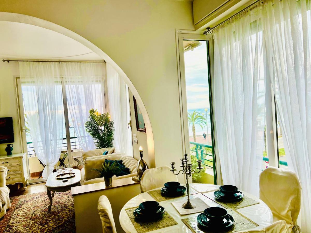 Endless Stunning Mediterranean Sea Views Promenade Des Anglais Nice Bagian luar foto